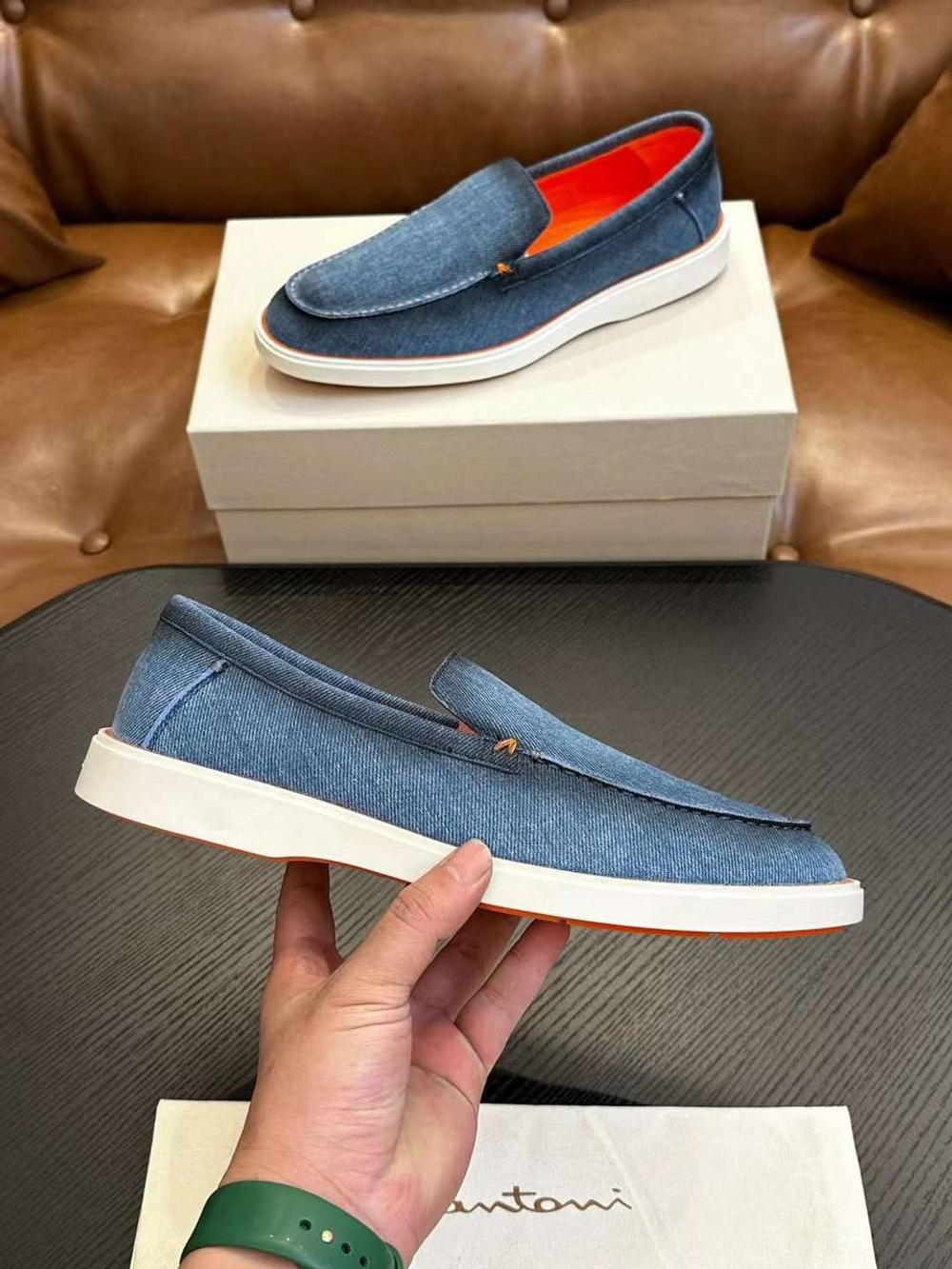 Лоферы Santoni