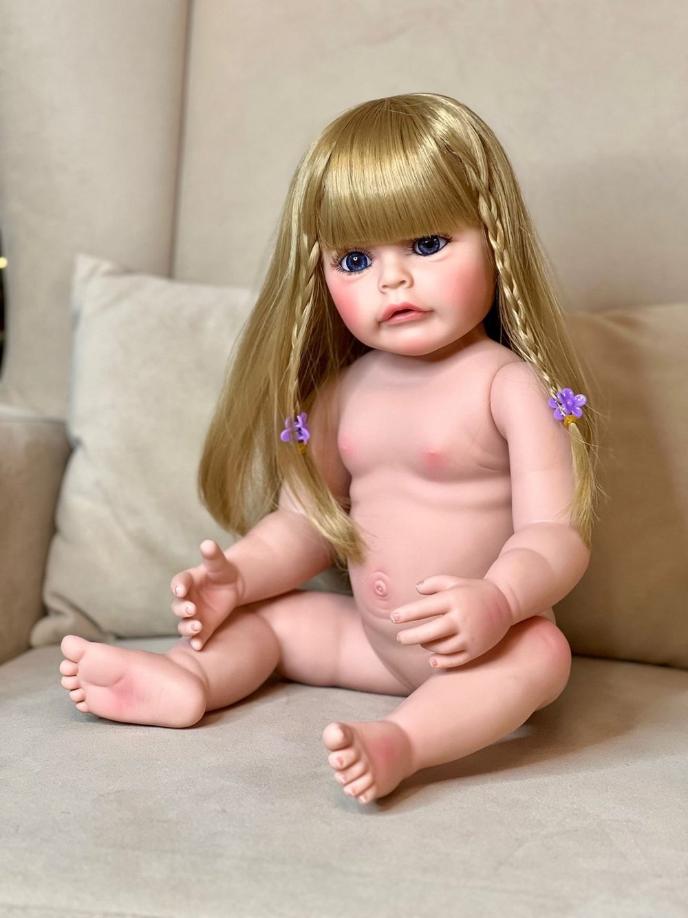 Кукла Реборн виниловая 55см в пакете (FA-285)