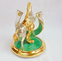 Подкова "На счастье". Малахит