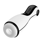 Белый вибромастурбатор с имитацией орального секса Amovibe Good Night Squeezing, Sucking & Vibrating Masturbator