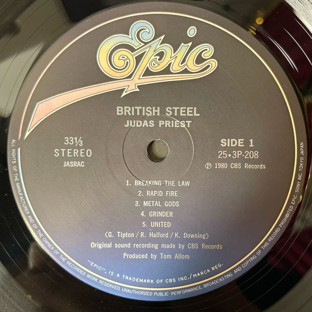 Винтажная виниловая пластинка LP Judas Priest British Steel (Japan 1980) (No Obi) Metal Gods