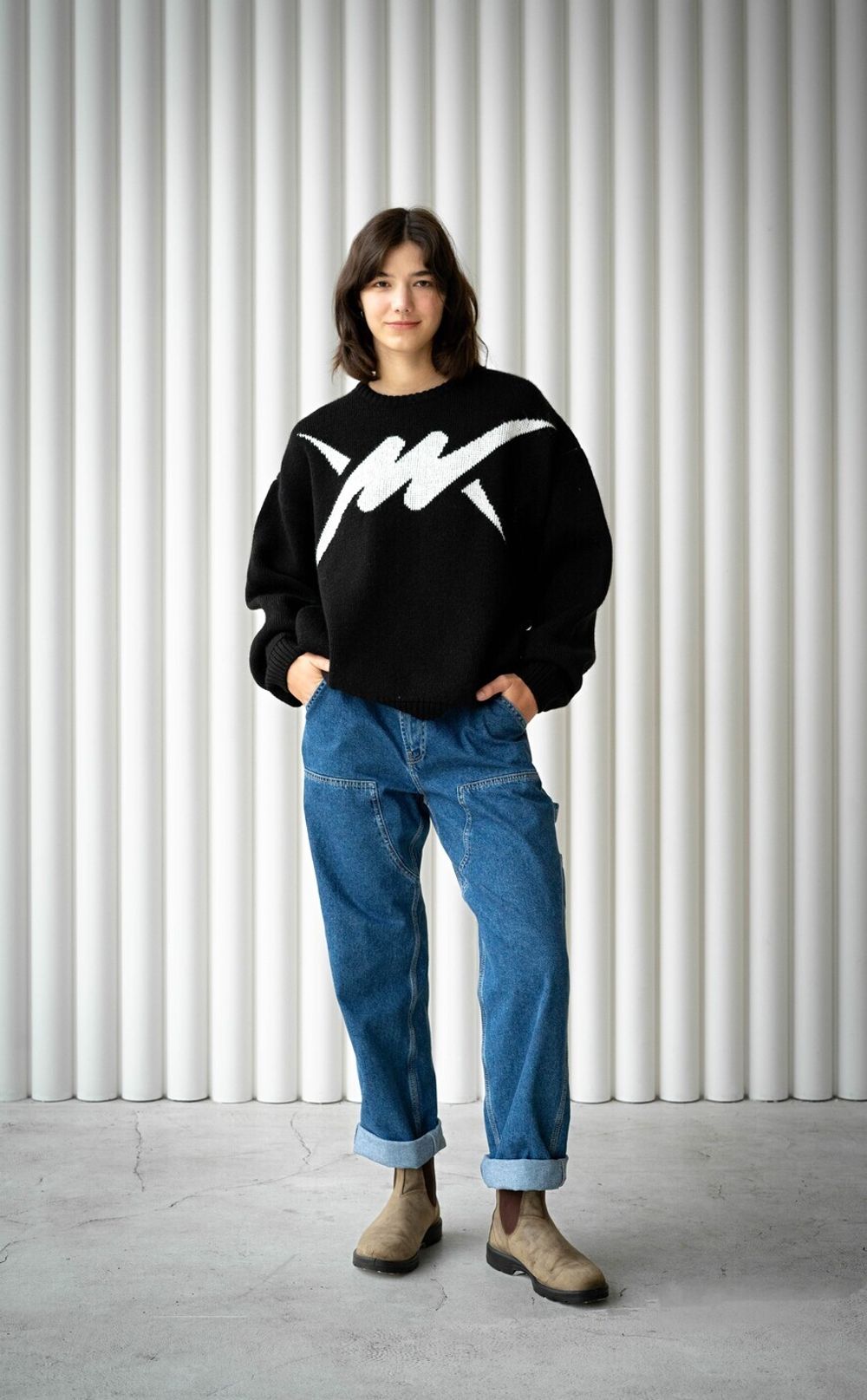 Джинсы Молодость Work синие