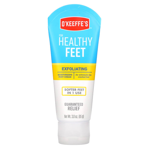 O'Keeffe's, Healthy Feet, крем для ног, отшелушивающий и увлажняющий эффект, 85 г (3 унции)