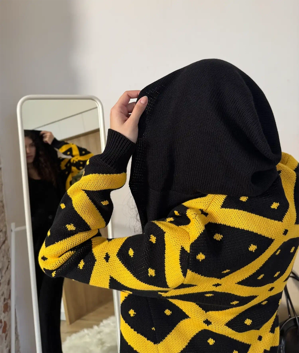 Кардиган с капюшоном