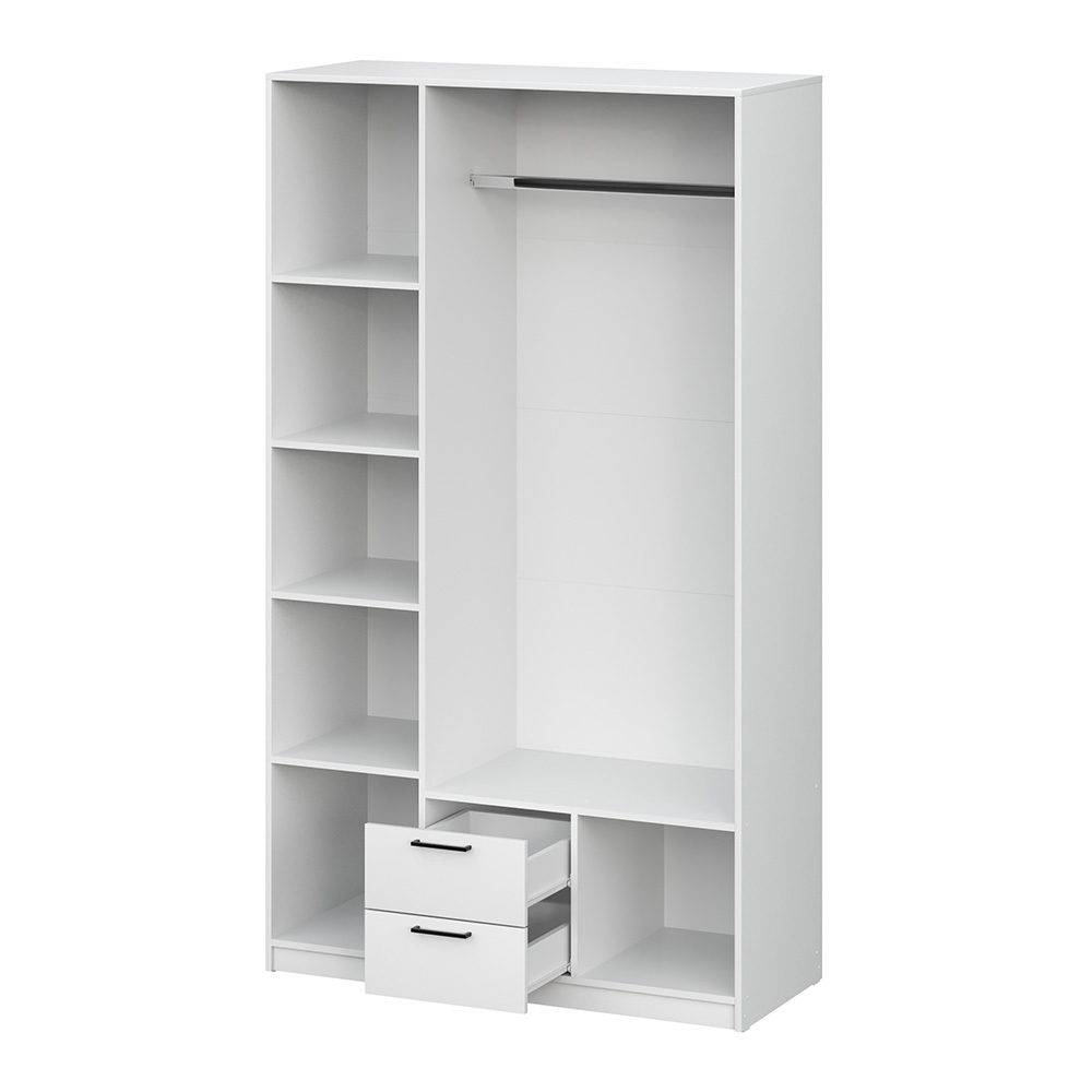 Шкаф трехстворчатый Бали, Белый шагрень