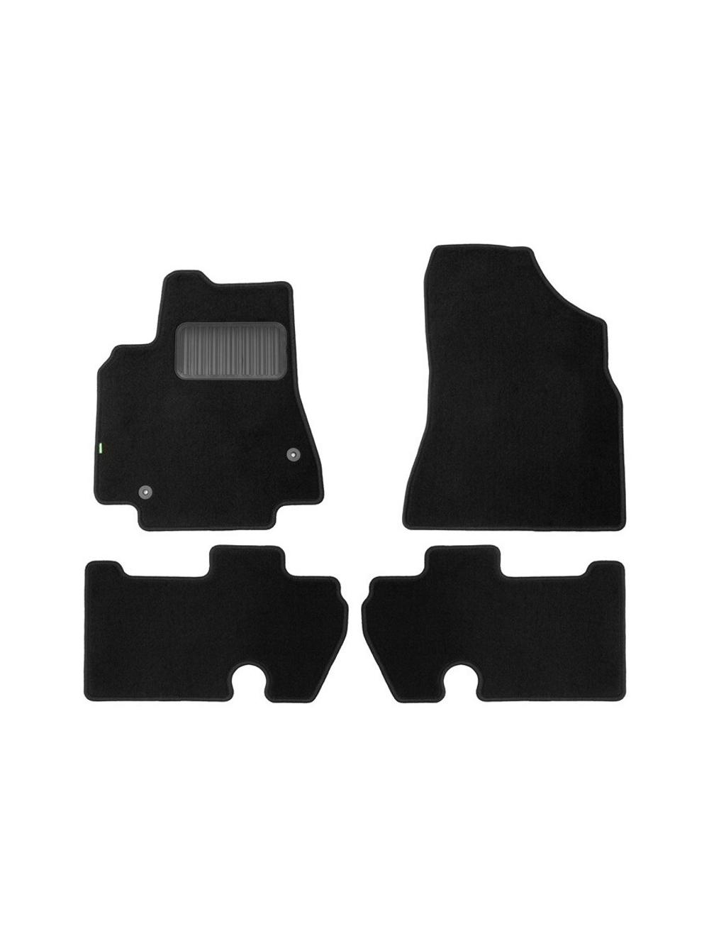 Коврики в салон для PEUGEOT Partner Tepee VP 2008-2012, 2012-2015, 2015-2018, минивэн, 4 шт. (текстиль) KLEVER02380901210KH