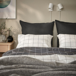 Чехол на подушку IKEA GURLI (ГУРЛИ), Темно-серый, 65x65 см