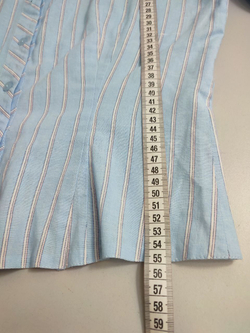 Блузка голубая в полоску 46 размер