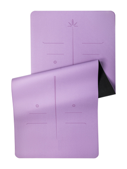 УЛЬТРАцепкий 100% каучуковый коврик для йоги New Arrows Lila 185*68*0,5 см