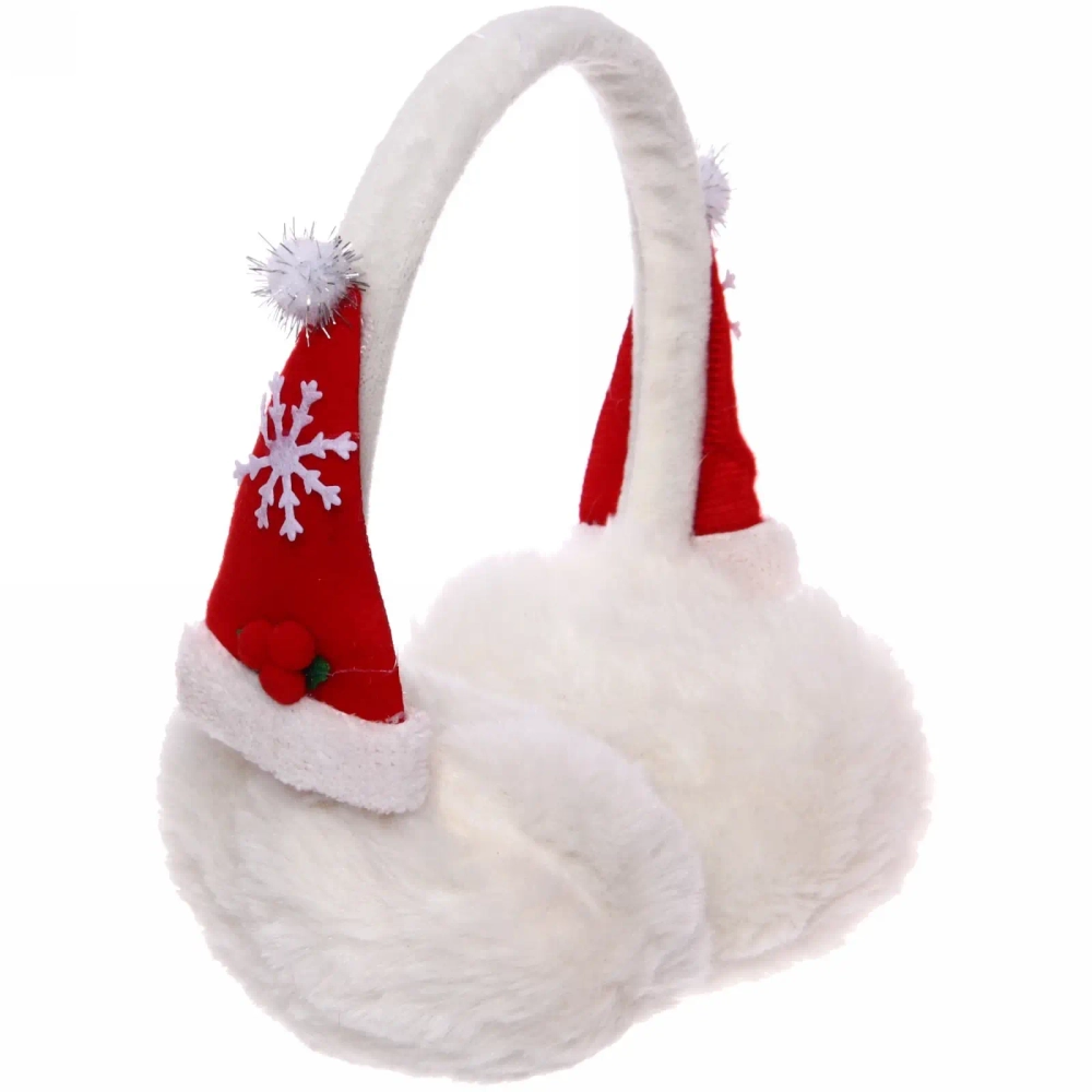 Наушники меховые «Новогодний колпак», микс 3 цвета (серый, белый, розовый, 52*1,5см