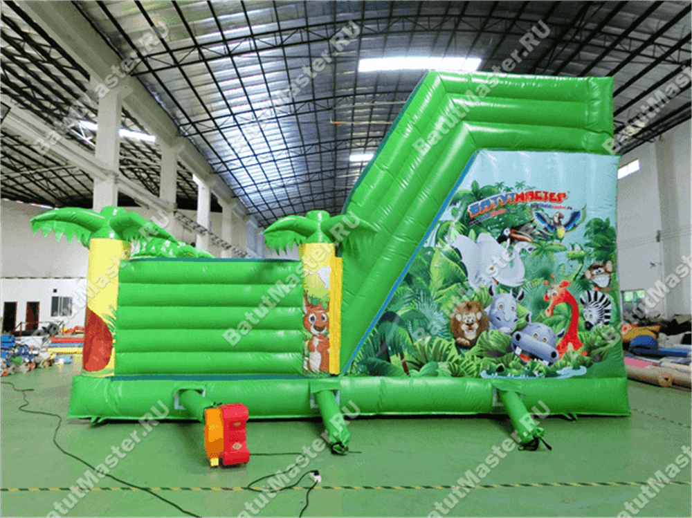 Коммерческий надувной батут "Джунгли малый"