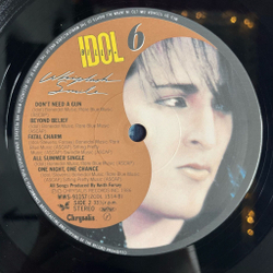 Винтажная виниловая пластинка LP Billy Idol Whiplash Smile (Japan 1986) (No Obi)