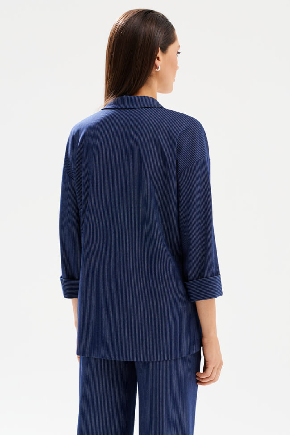 1976 Жакет женский (синий в полоску)