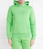 Худи hilfiger curve logo hoody Tommy Hilfiger - зеленый(MW0MW30013)