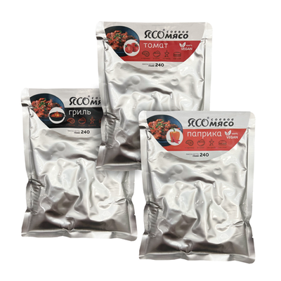 Соевое мясо, Ассорти