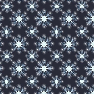 Снежинки на темно-синем