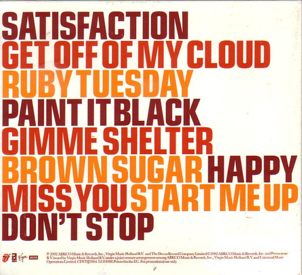 The Rolling Stones / Forty Licks (Sampler) (CD)