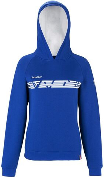 Женская теннисная куртка Tecnifibre Lady Fleece Hoodie - Blue