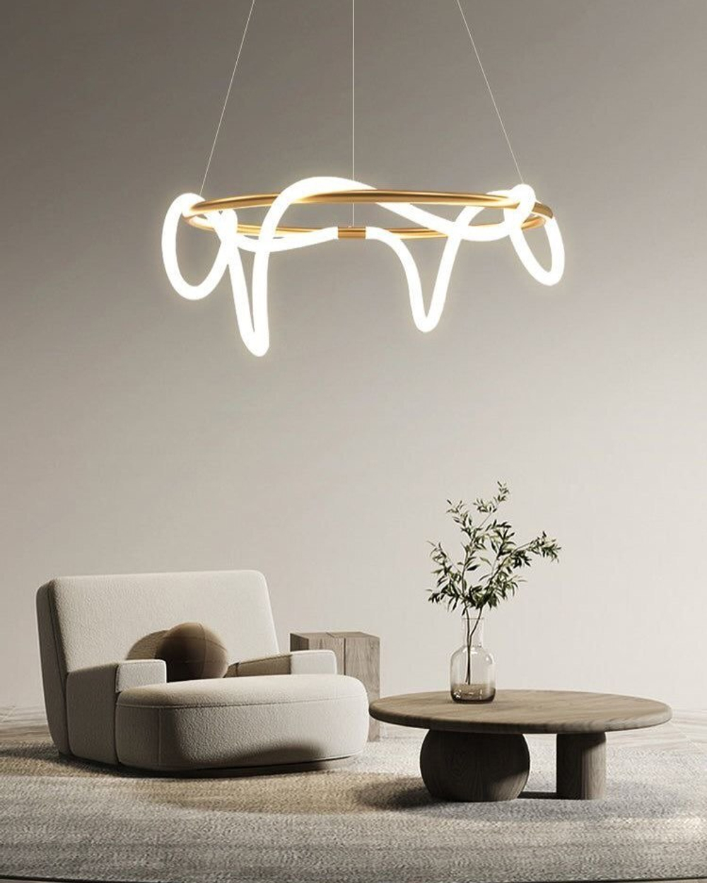 Современные люстры с динамичными LED-линиями.