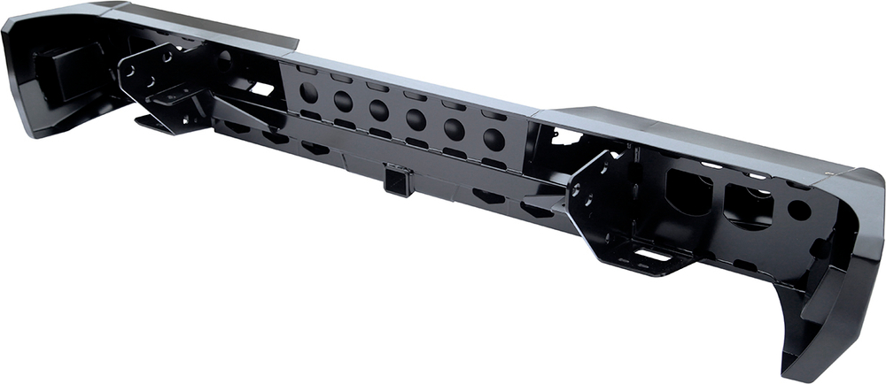 Бампер силовой задний Toyota Tundra 2007-09.2013 с квадратом под фаркоп и фонарями РИФ