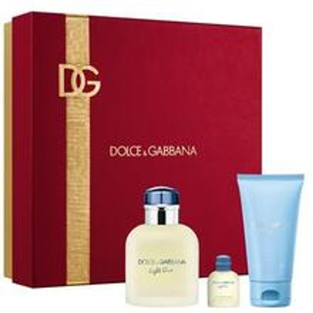 Dolce Gabbana Light Blue Pour Homme Dárková sada EDT 75 ml, sprchový gel 50 ml a miniaturka EDT 4,5 ml 75ml