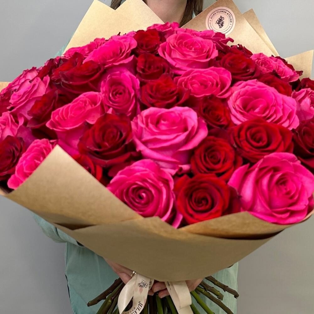 «51 roses» микс из эквадорских роз