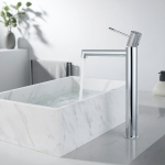 Смеситель для накладной раковины Vincea Desire VBF-1D2CH однорычажный, хром