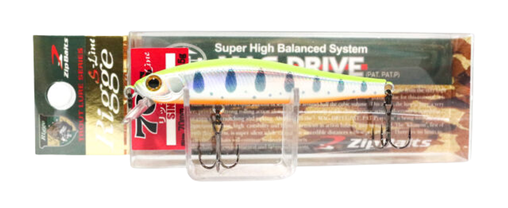 Воблер ZipBaits Rigge 70S 432 Chart Back Yamame