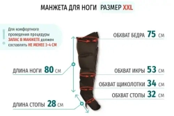 Gapo Alance Аппарат для массажа и прессотерапии, комплект «Люкс» (массажный мат + манжеты для ног, руки и талии) черный