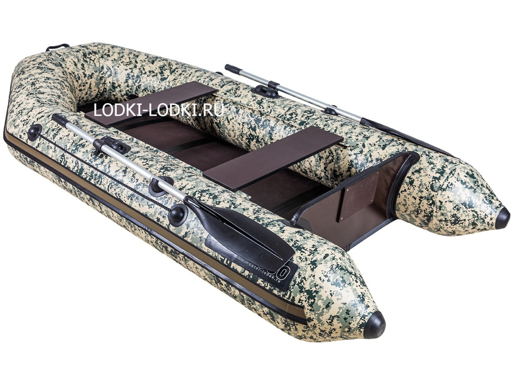 Аква-2800 СК слань+киль камуфляж (лодка пвх под мотор)