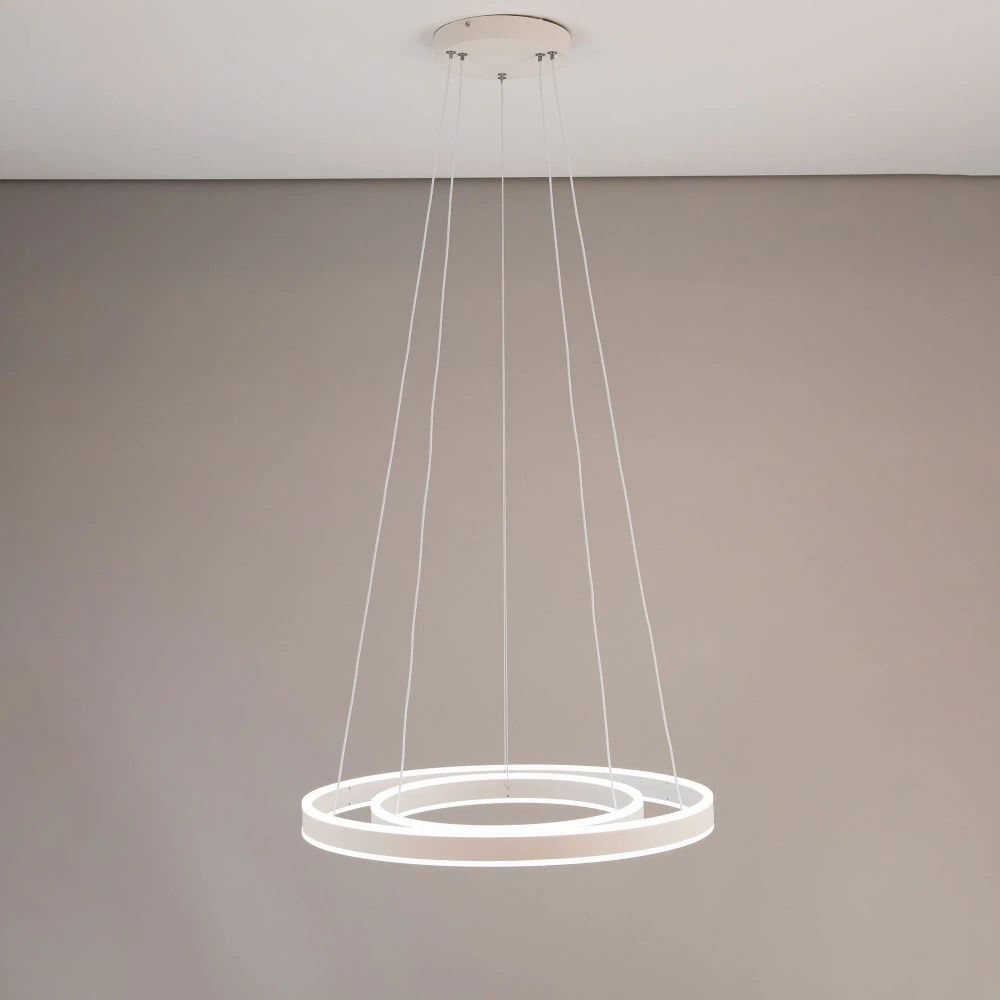 Citilux Дуэт CL719640 LED Люстра подвесная с пультом Белая