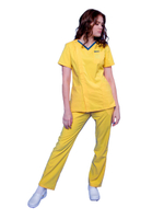 Брюки медицинские женские Pulse R122 с эластичным поясом, коралловый, 50