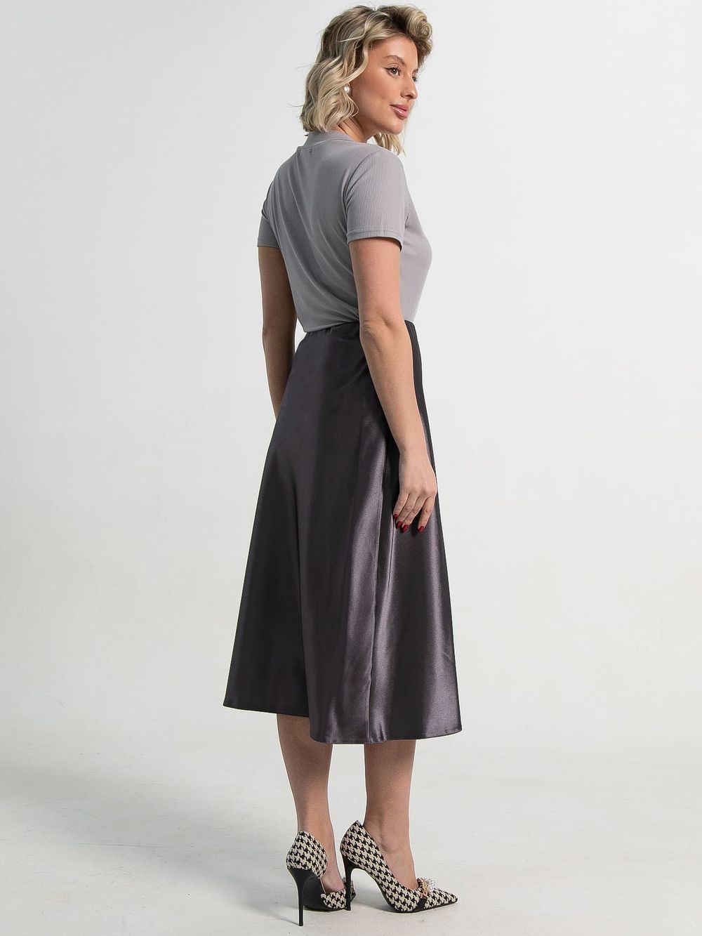 Юбка Коссаль (пыльно-графитовая) Ю15316-46М LT Collection