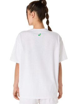 Женская теннисная футболка Asics Court Graphic Short Sleeve - белый