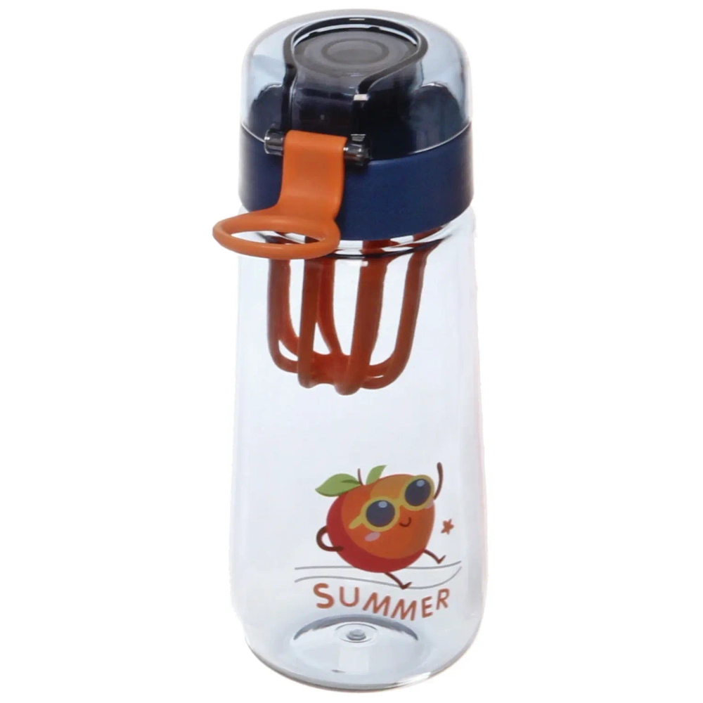 Бутылка питьевая пластиковая 430мл «Фрукты Лето»