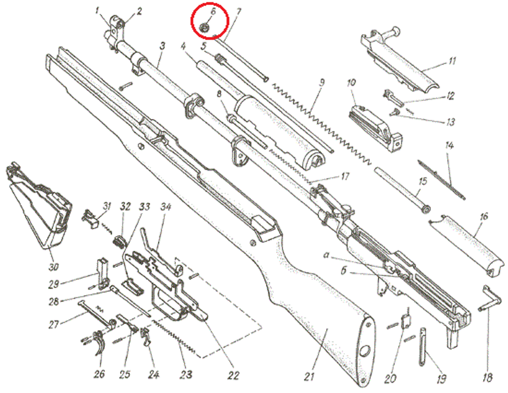 Наконечник возвратной пружины ОП-СКС