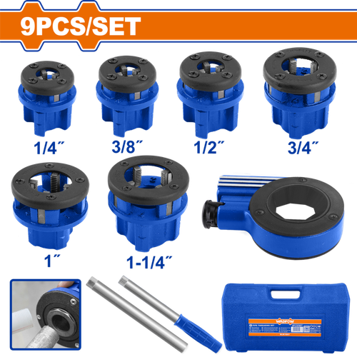 Набор клуппов для нарезания резьбы 9 шт (4) WADFOW WJK1D61