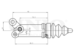 Цилиндр сцепления рабочий UNIO BRC-10503