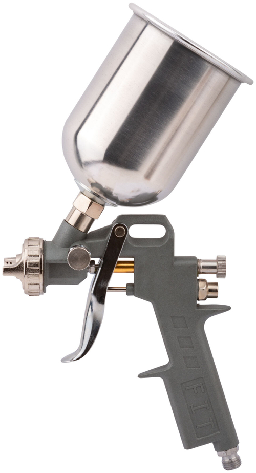 Краскопульт пневматический, алюминиевый верхний бачок 600 мл, 1.5 мм 81003