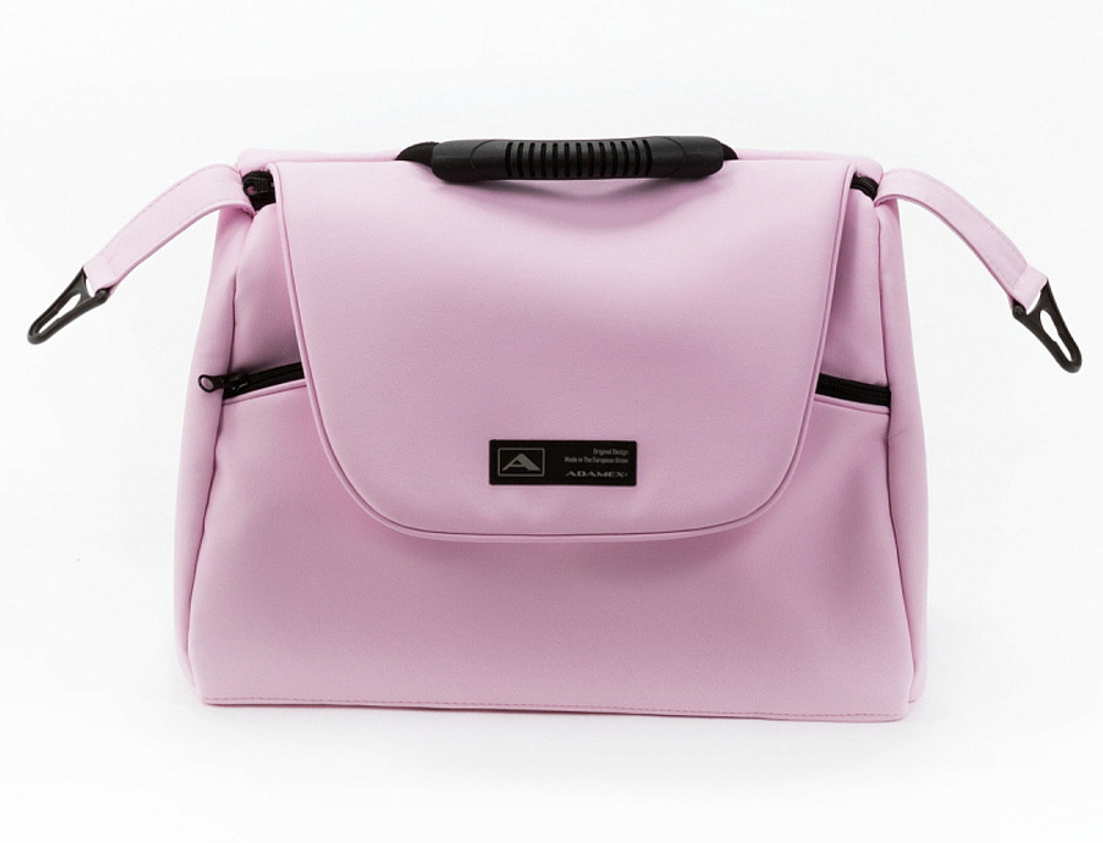 Детская коляска Adamex Nola Deluxe 2 в 1 N-SA16 (РОЗОВ. ЗЕФИР КОЖА)