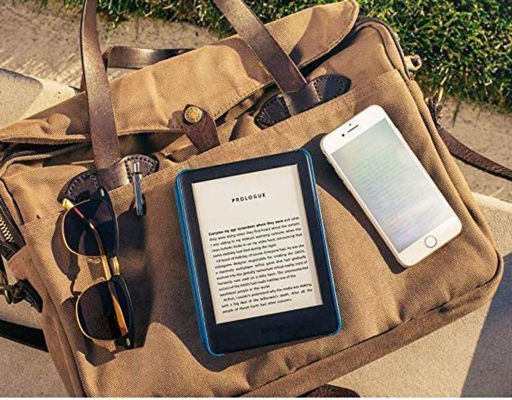 Обложка Kindle 9/10 магнитная голубая
