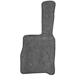 Ковры VOLVO FM до 2008 года (экокожа, черный, черный кант, зеленая вышивка)