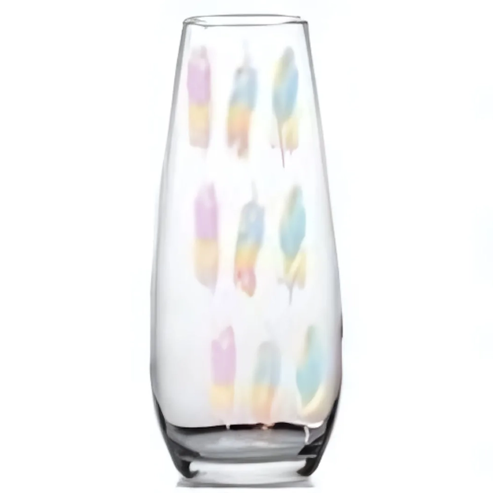 Ваза стеклянная 26см «Fly» 3 деколи, 2 вида D43267/01