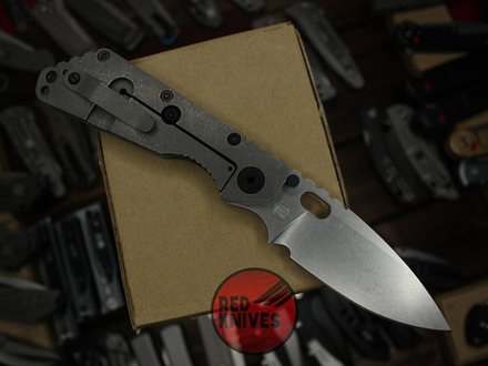 Нож Strider SMF - рукоять чистый титан, гравировка череп RK/Н4