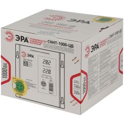 Стабилизатор напряжения ЭРА СННТ-1000-ЦБ настенный ц.д. 140-260В/220/В 1000ВА белый | Настенные