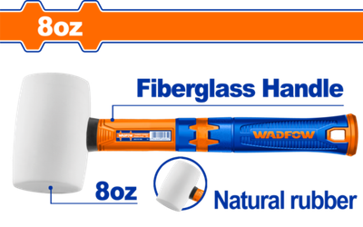 Киянка резиновая белая 220 гр (10/40) WADFOW WHM7303