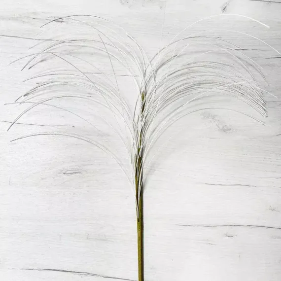 Ветвь Блестящая белая 102 см., Christmas DeLuxe (89542)