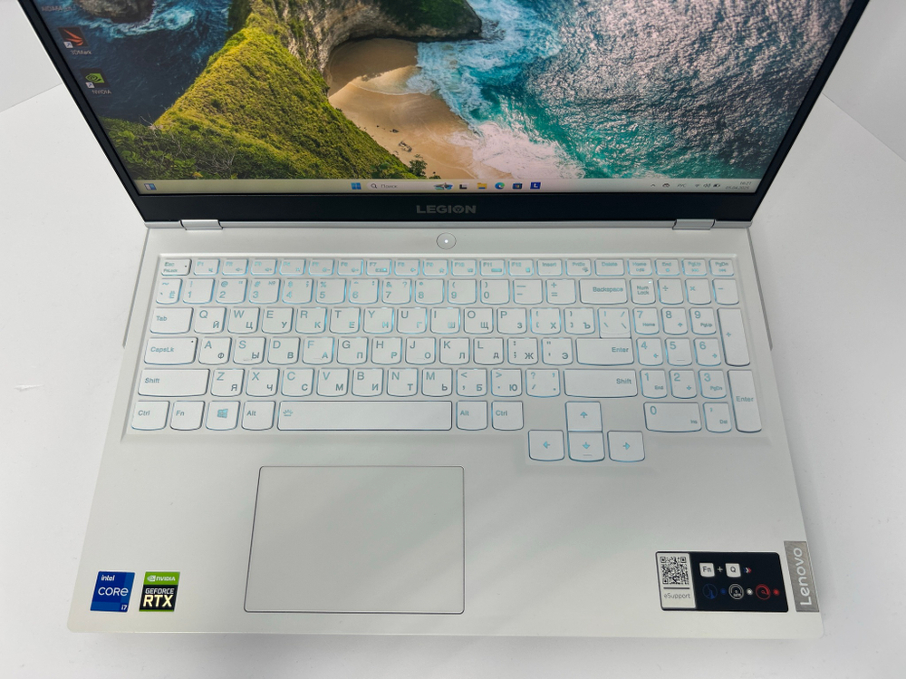 Ноутбук Lenovo Legion 5 15ITH6H (82JH001JRK) 15.6"/Intel Core i7-11800H/RAM 16GB/SSD 512TB/NVIDIA RTX 3070 8GB/1920*1080/IPS/Windows 11/Подсветка кл-ры: LED/белый. Состояние: B1