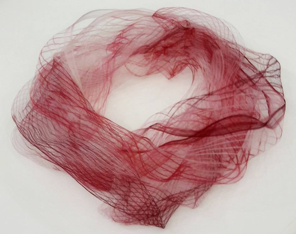 Шарф шелковый Ysabel красный Франция