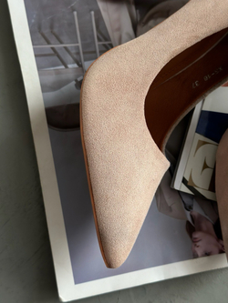 Туфли из эко замши